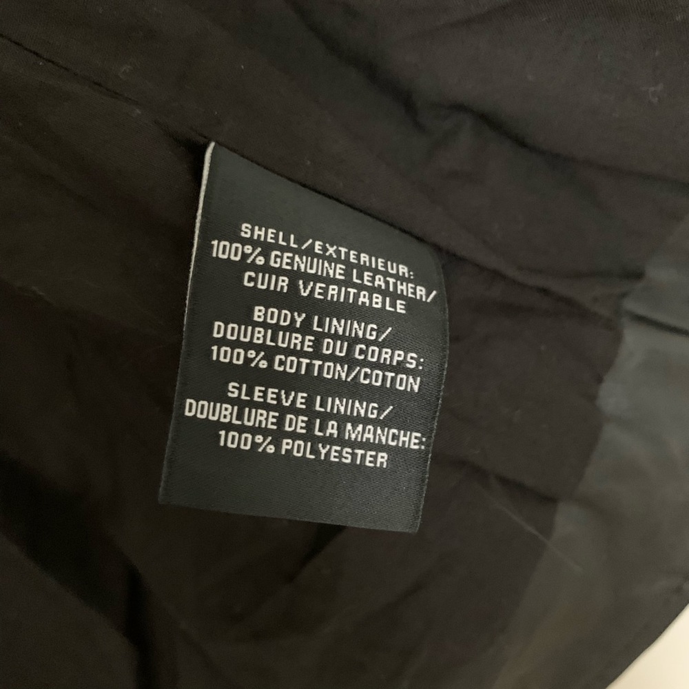 7 for all mankind leather moto jacket - Picture 5 of 7